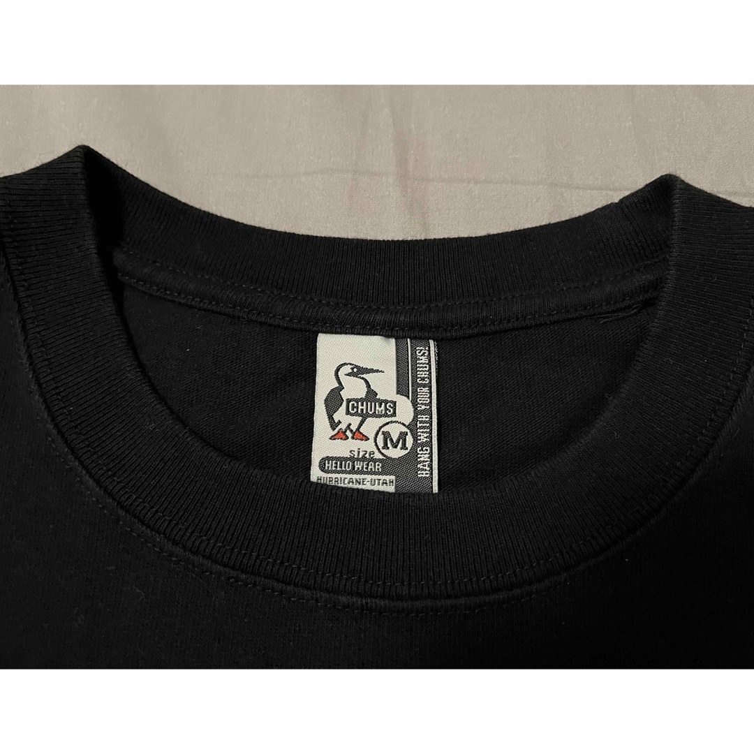 CHUMS(チャムス)のチャムス CHUMS Tシャツ カットソー 黒 Mサイズ メンズのトップス(Tシャツ/カットソー(半袖/袖なし))の商品写真