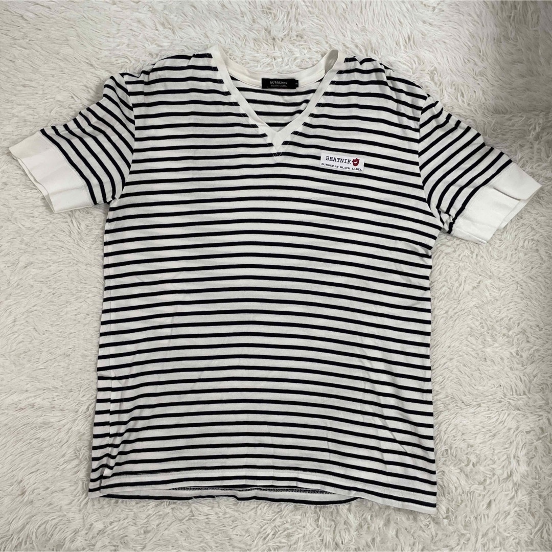 BURBERRY BLACK LABEL - バーバリーブラックレーベル ボーダー Tシャツ
