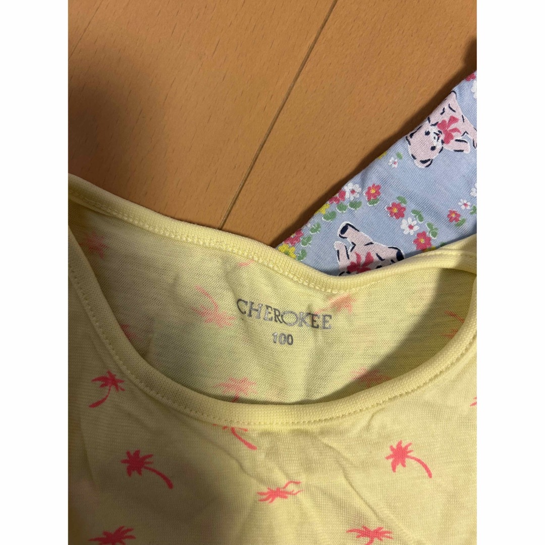 女の子　タンクトップ　2枚セット キッズ/ベビー/マタニティのキッズ服女の子用(90cm~)(Tシャツ/カットソー)の商品写真