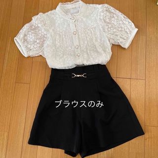 ナイスクラップ(NICE CLAUP)のNICE CLAUP レース 半袖 ブラウス フリー(シャツ/ブラウス(半袖/袖なし))