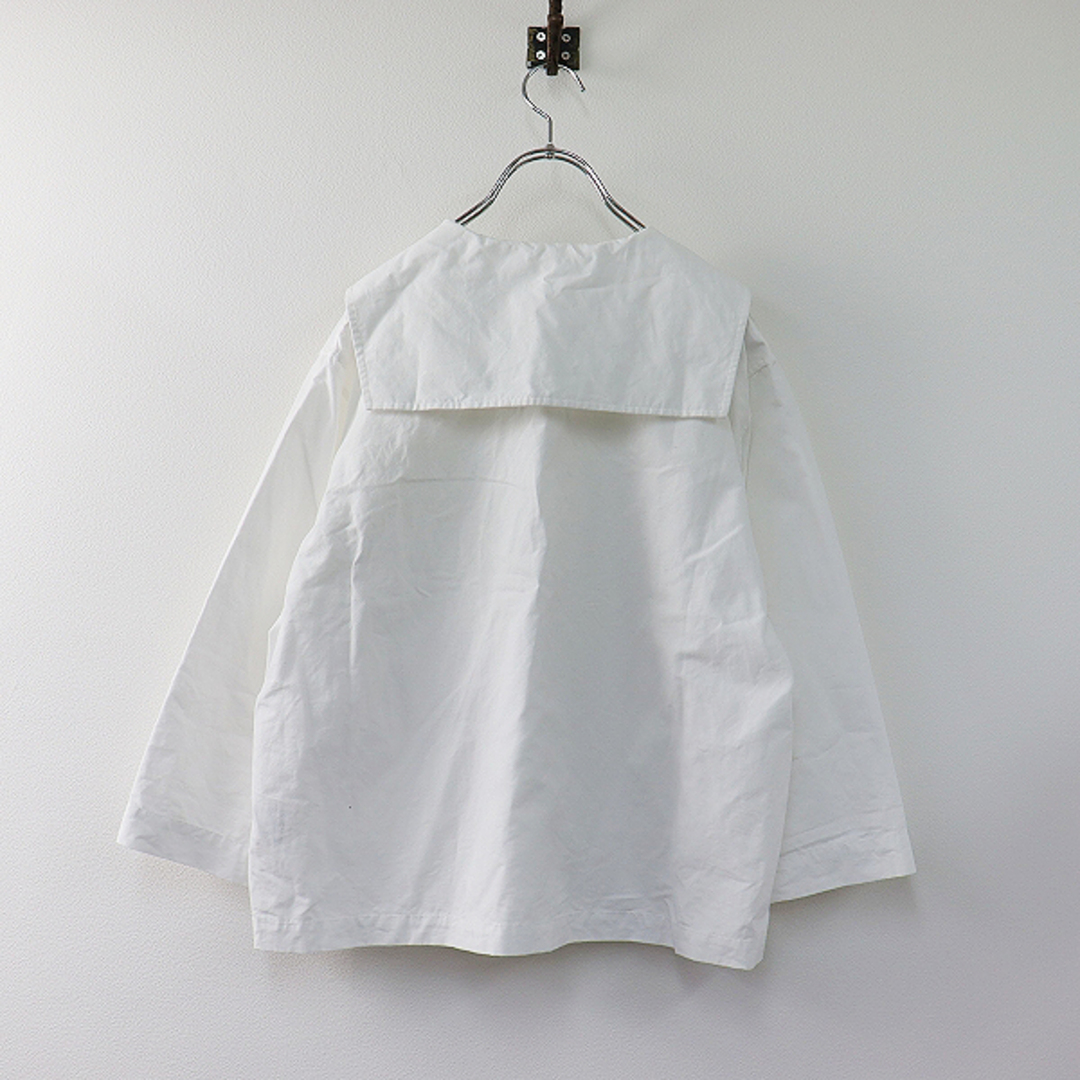 美品 定価4.1万 2023SS MARGARET HOWELL マーガレットハウエル FINE COTTON SILK シャツ 1/ネイビー リボン【2400013329842】