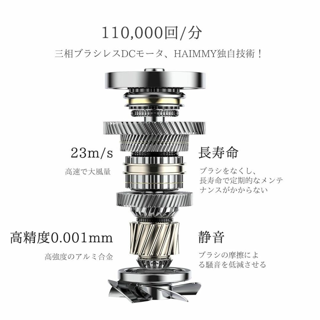 ✨2023最新デザイン✨ ヘアドライヤー 大風量 軽量 速乾 マイナス