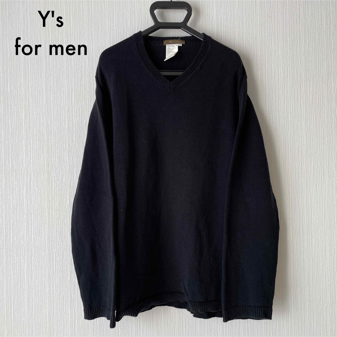 Y's for men リネン ニット ブラック MB-K16-071