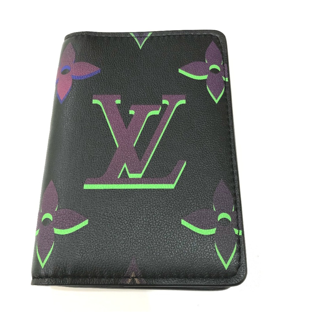 ルイヴィトン LOUIS VUITTON オーガナイザー・ドゥ ポッシュ M82372 モノグラム 定期入れ/ビジネス カードケース カーフレザー ブラック