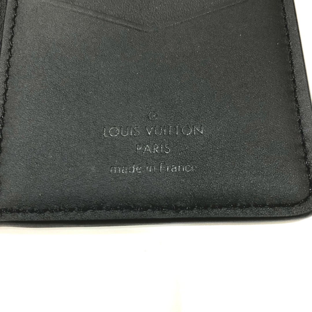 ルイヴィトン LOUIS VUITTON オーガナイザー・ドゥ ポッシュ M82372 モノグラム 定期入れ/ビジネス カードケース カーフレザー ブラック