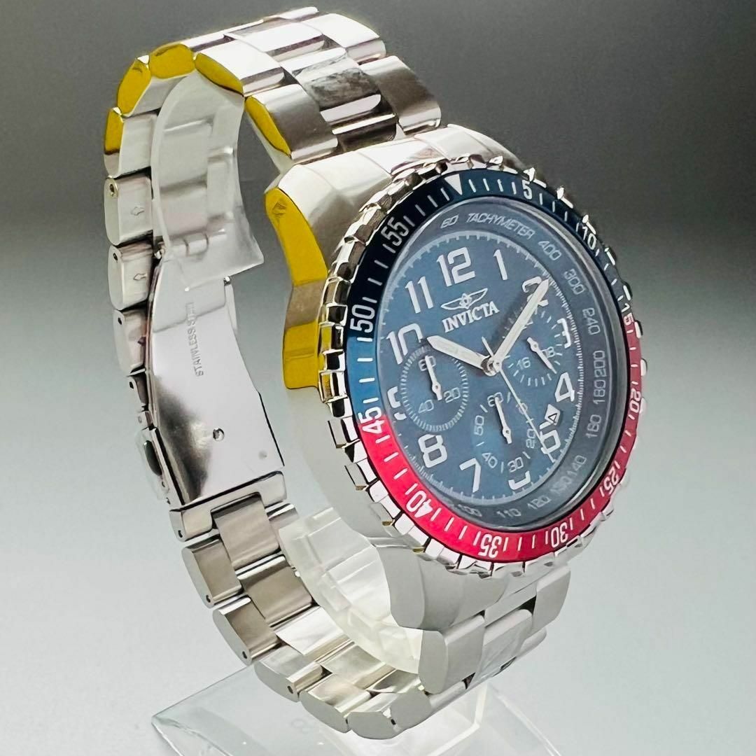 INVICTA(インビクタ)のインビクタ 腕時計 メンズ ブルー レッド 新品 クォーツ クロノグラフ 赤 青 メンズの時計(腕時計(アナログ))の商品写真