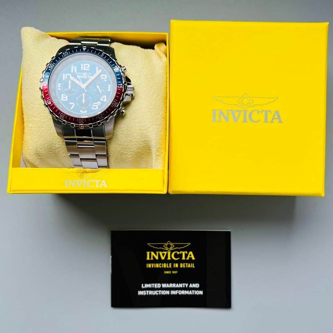 INVICTA - インビクタ 腕時計 メンズ ブルー レッド 新品 クォーツ