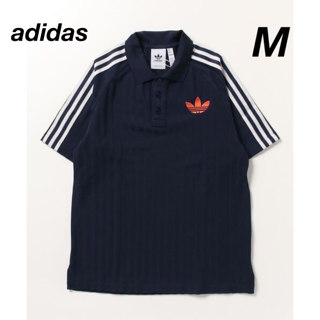 adidas(アディダス)のアディダス アディカラー 70s メンズ レディース  ポロシャツ M ネイビー メンズのトップス(ポロシャツ)の商品写真