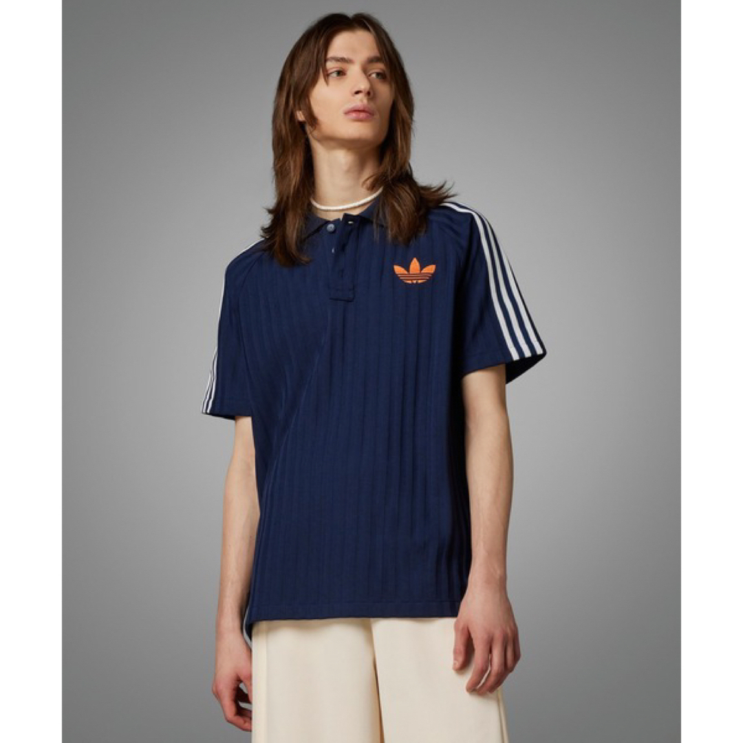 adidas(アディダス)のアディダス アディカラー 70s メンズ レディース  ポロシャツ M ネイビー メンズのトップス(ポロシャツ)の商品写真