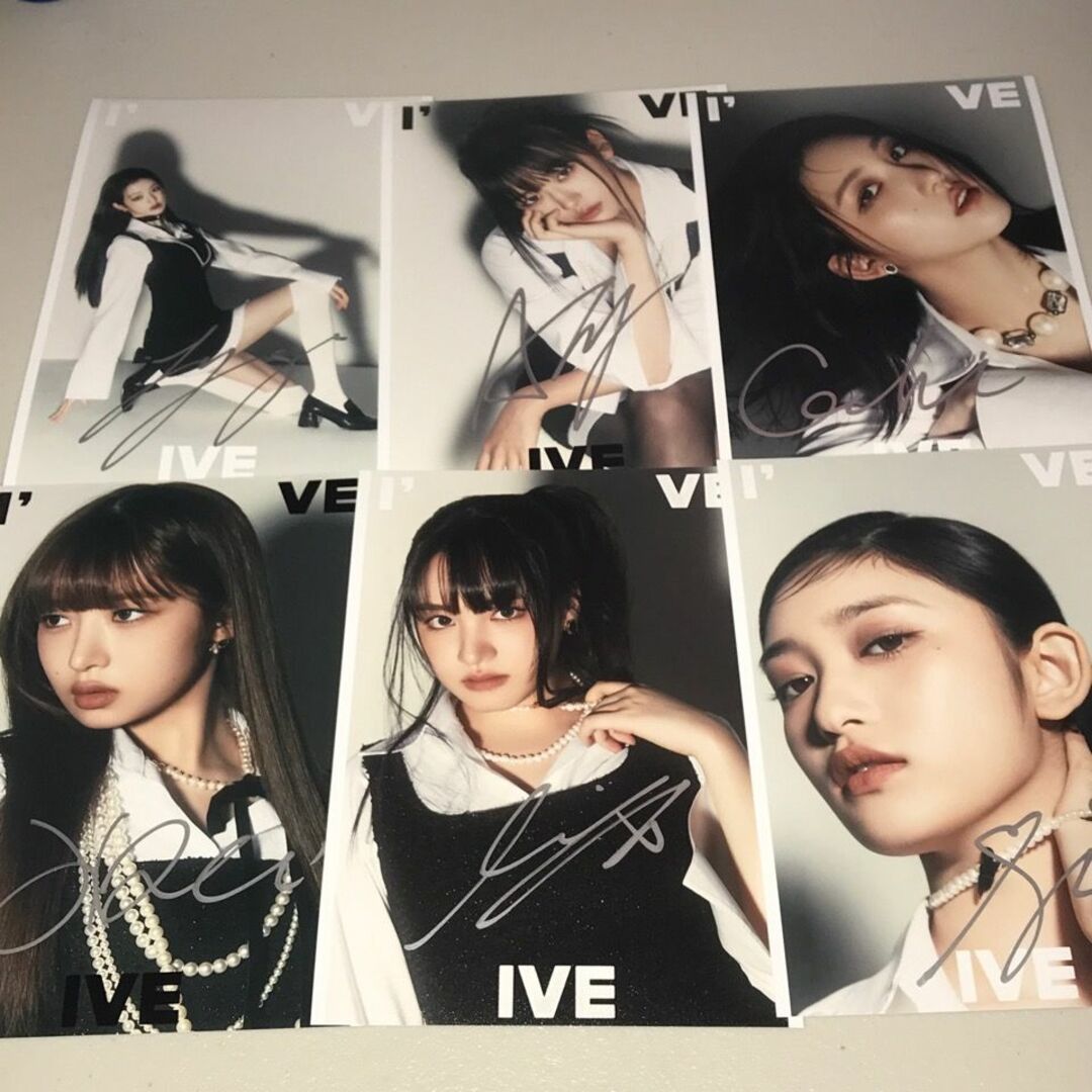 IVE 直筆サイン「I'VE IVE」スチール写真6枚セットの通販 by て IVE 直筆サイン「I'VE IVE」スチール写真6枚セットの通販 by て