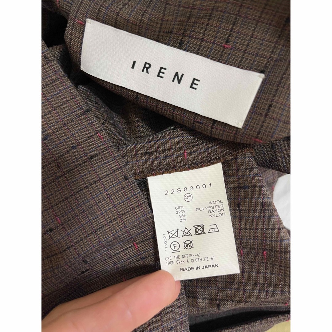 IRENE アイレネ　シャツ　ブラウス　ブラウン