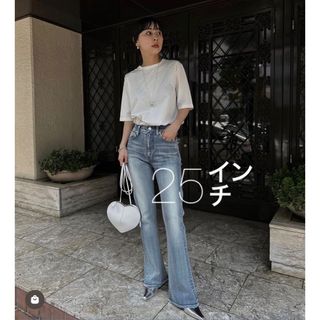 アメリヴィンテージ(Ameri VINTAGE)のameri 25インチ　MEDI LEGGINGS FLARE DENIM(デニム/ジーンズ)