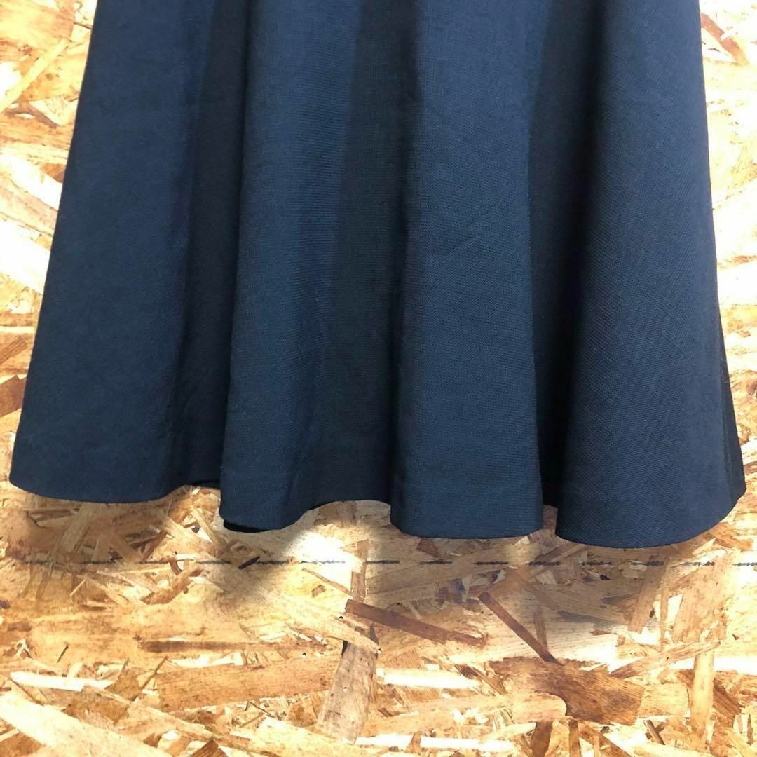VIVAYOU(ビバユー)のビバユー レディース【M】フレアミニスカート ウール100% シンプル 黒 レディースのスカート(ミニスカート)の商品写真
