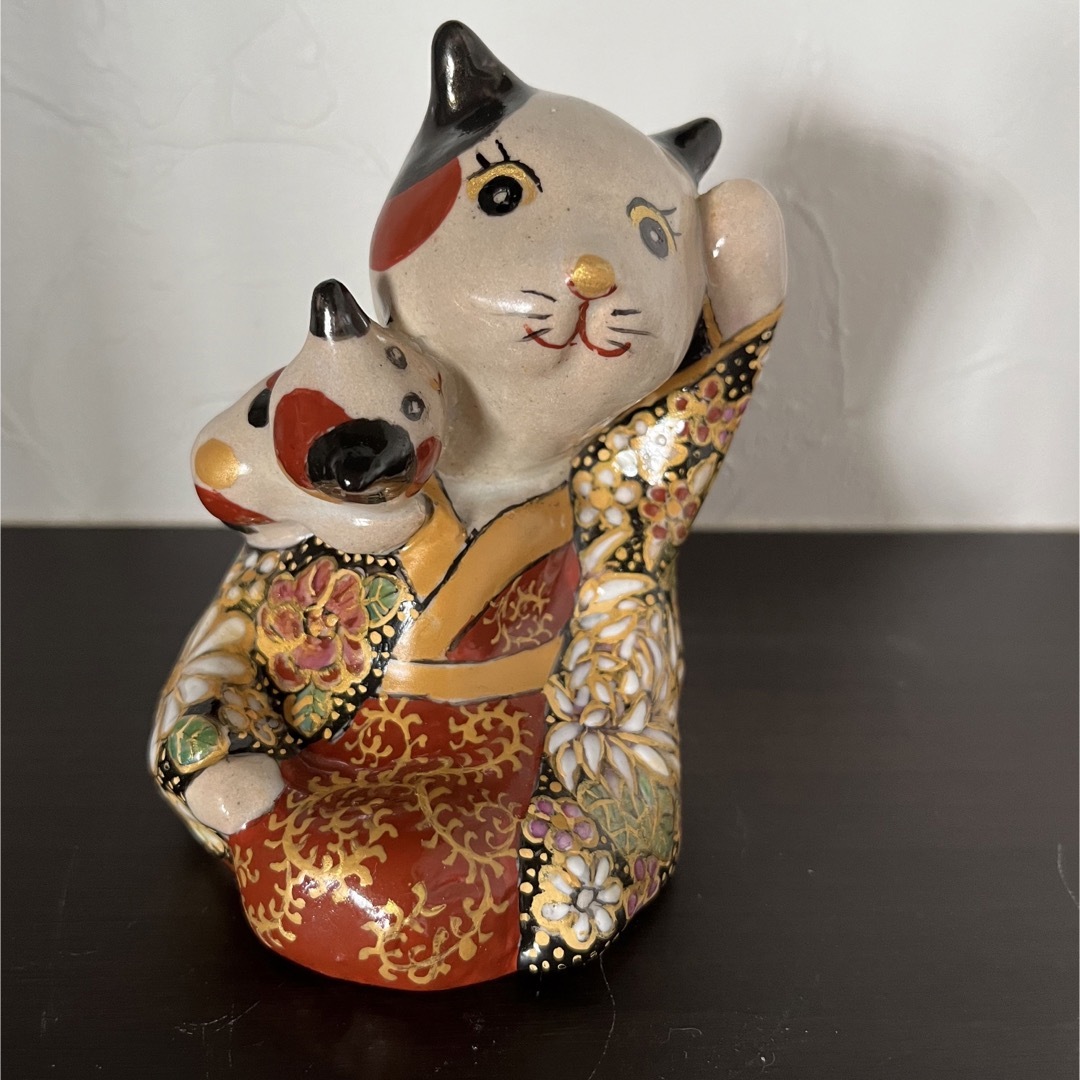 九谷焼 招き猫 花詰 左手 風水の通販 by こてつ's shop|ラクマ 九谷焼 招き猫 花詰 左手 風水の通販 by こてつ's shop|ラクマ