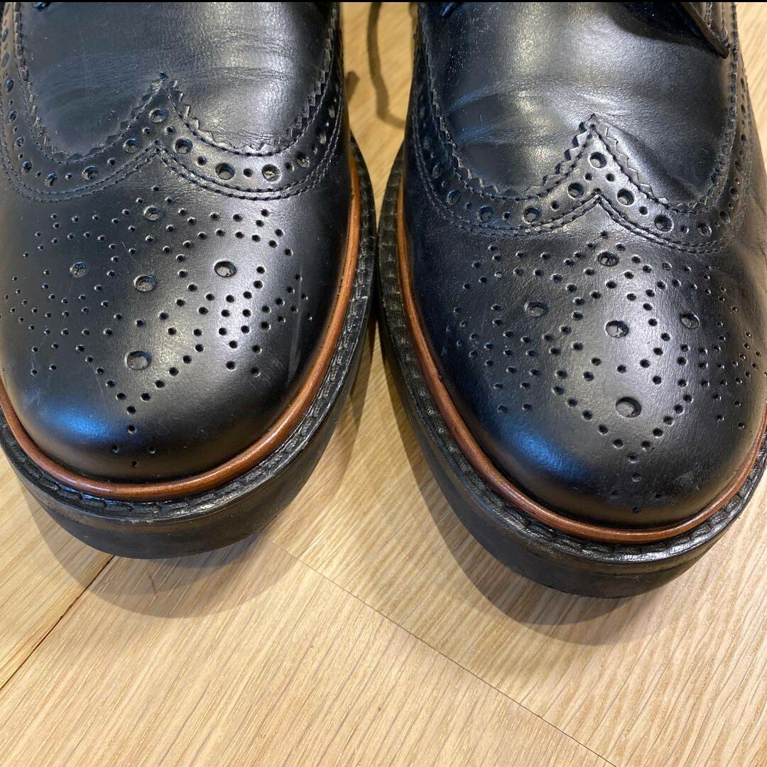 COACH(コーチ)の【送料無料】coach コーチウイングチップ ブーツ　USサイズ7D ブラック メンズの靴/シューズ(ブーツ)の商品写真