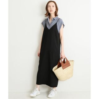 イエナ(IENA)の美品　IENA ノースリーブシャツ　サックスブルー(シャツ/ブラウス(半袖/袖なし))