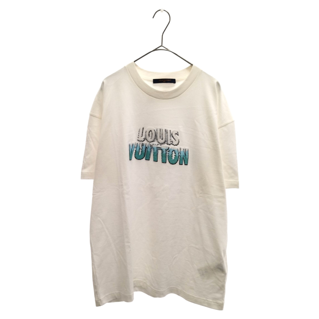 LOUIS VUITTON ルイヴィトン 23AW エンブロイダードビーズコットンクルーネック半袖Tシャツ 1ABJMU/RM232M NPG  HPY35W ホワイト | フリマアプリ ラクマ