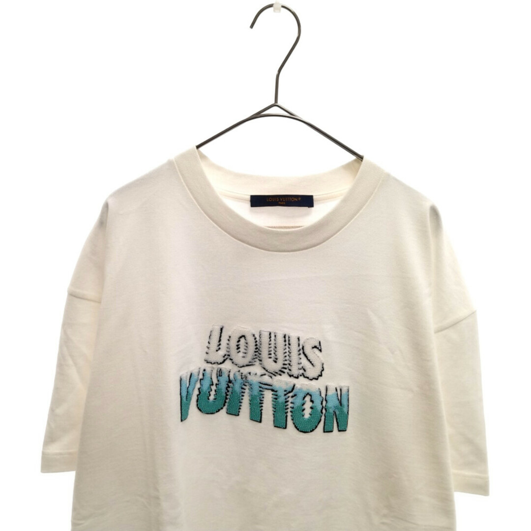 LOUIS VUITTON(ルイヴィトン)のLOUIS VUITTON ルイヴィトン 23AW エンブロイダードビーズコットンクルーネック半袖Tシャツ 1ABJMU/RM232M NPG HPY35W ホワイト メンズのトップス(Tシャツ/カットソー(半袖/袖なし))の商品写真