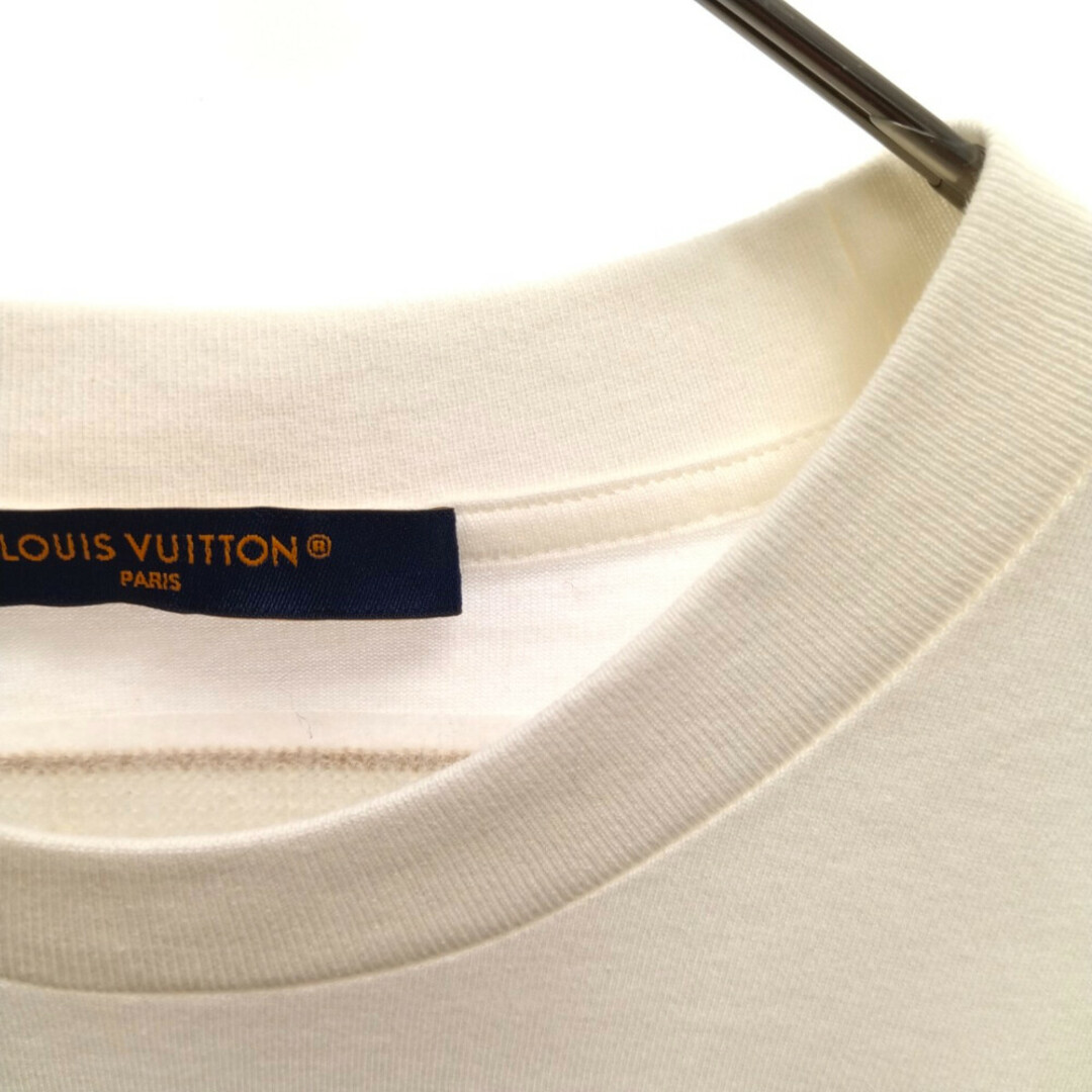LOUIS VUITTON ルイヴィトン 23AW エンブロイダードビーズコットンクルーネック半袖Tシャツ 1ABJMU/RM232M NPG  HPY35W ホワイト