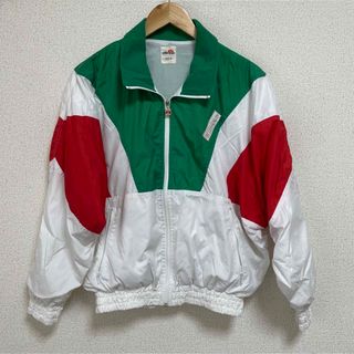 90sゴールドウィン ellesse 赤 レッド  裏ネル コーチジャケット L