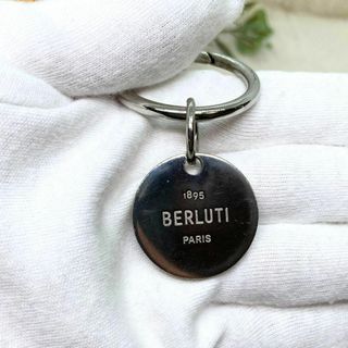 Berluti ベルルッティ シューホーン シルバー ブラウン メタル /カーフ 靴べら 携帯用 ユニセックス メンズ 401238