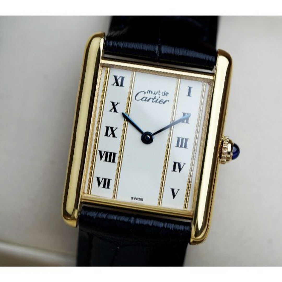 Cartier(カルティエ)のカルティエ マスト タンク ゴールドライン ローマン LM Cartier  メンズの時計(腕時計(アナログ))の商品写真