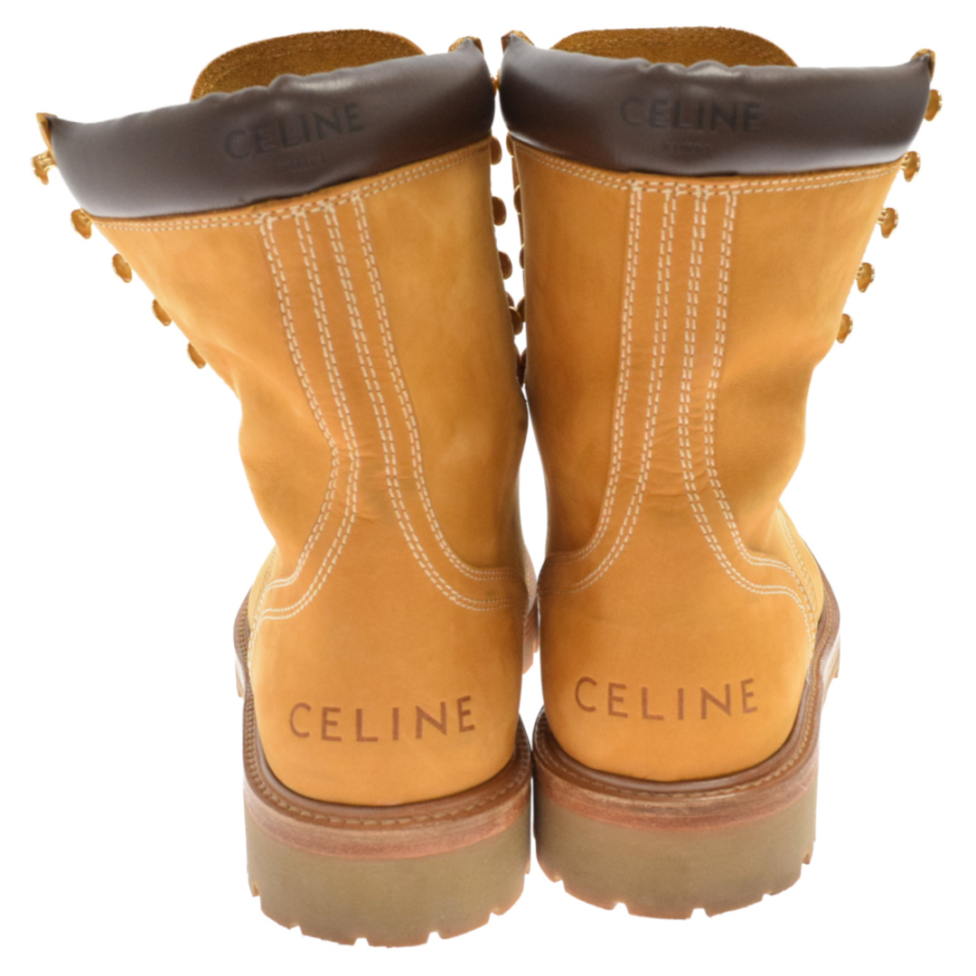 CELINE セリーヌ LACE UP SUEDE BOOTS BE0241 レースアップスエード ハイカットブーツ ブラウン