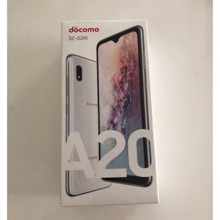 エヌティティドコモ(NTTdocomo)のSAMSUNG Galaxy A20 SC-02M White(スマートフォン本体)