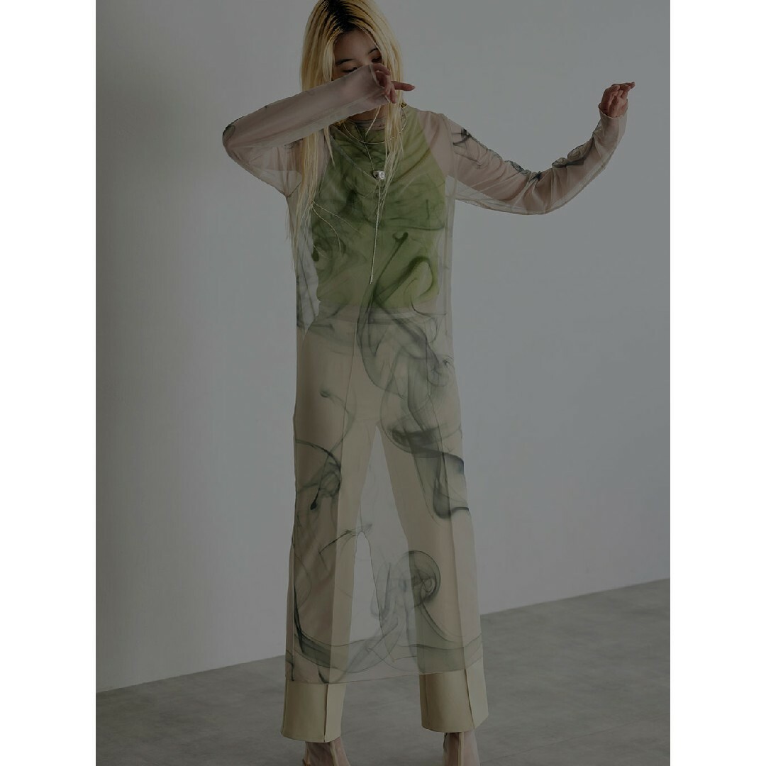 Ameri VINTAGE(アメリヴィンテージ)のアコ様専用アメリヴィンテージ　CURL OF SMOKE SHEER DRESS レディースのワンピース(ロングワンピース/マキシワンピース)の商品写真