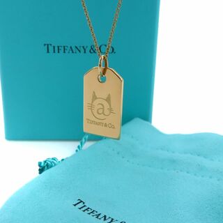 ティファニー(Tiffany & Co.)のティファニー ローズゴールド キャットストリート タグ ネックレス MW158(ネックレス)