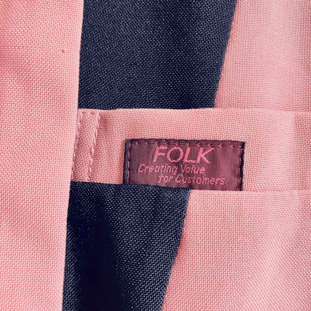 FOLK(フォーク)の12医療用　FOLK スクラブM　ピンクｘネイビー レディースのトップス(その他)の商品写真