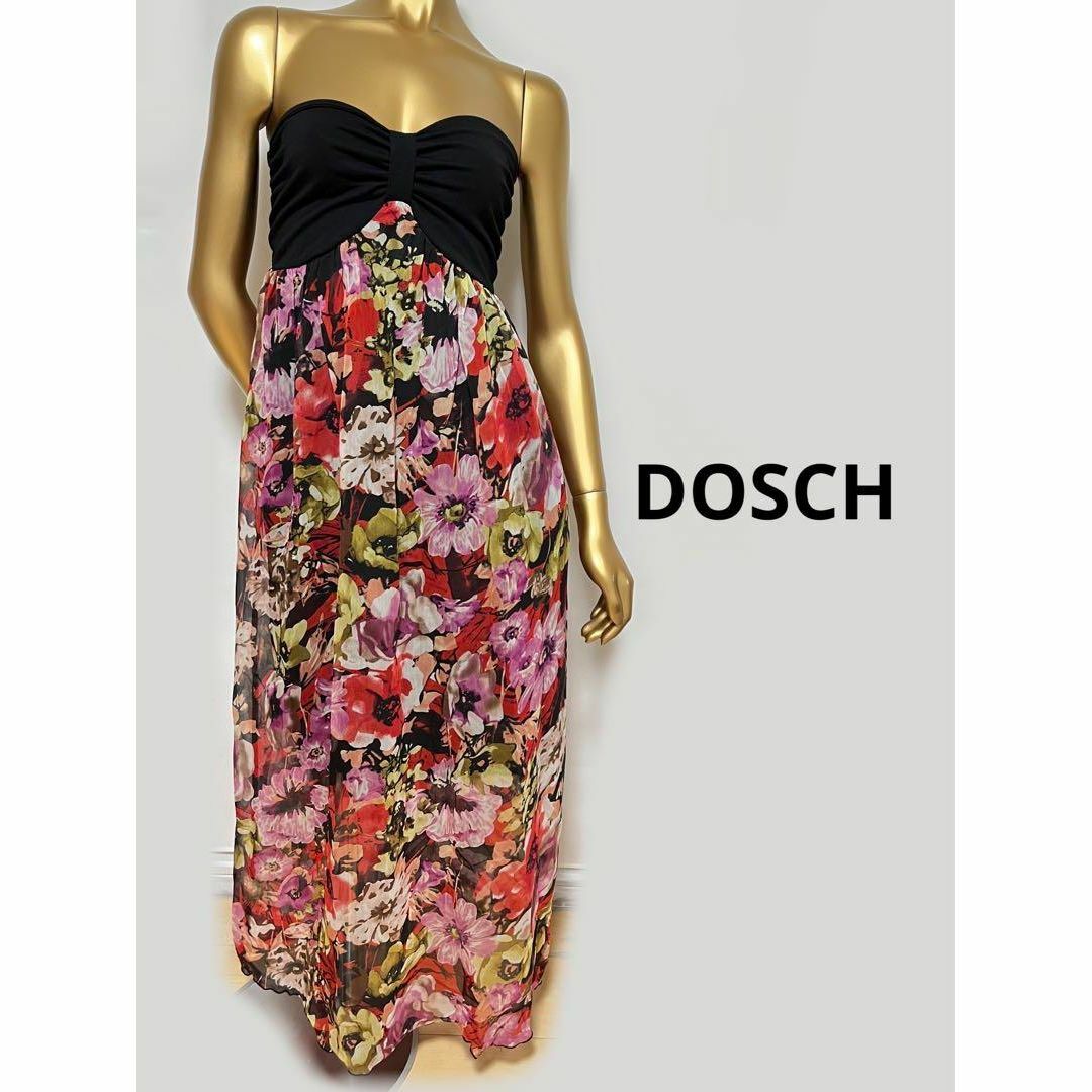 Dosch(ドスチ)の【2974】DOSCH 花柄 ロング マキシ ワンピース L レディースのワンピース(ロングワンピース/マキシワンピース)の商品写真