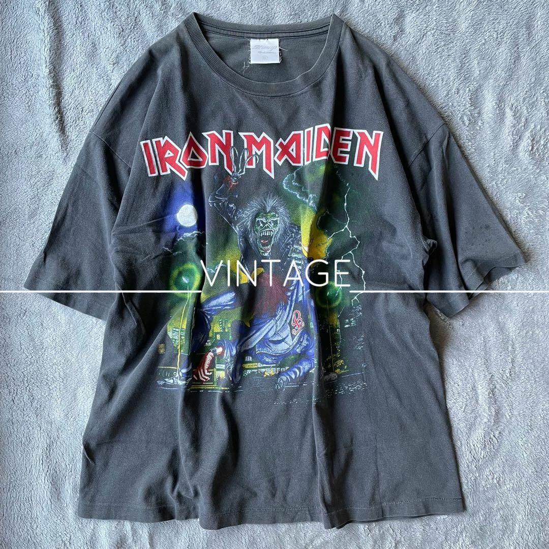 【VINTAGE】IRON MAIDEN ビンテージ  ロックT Tシャツ素材