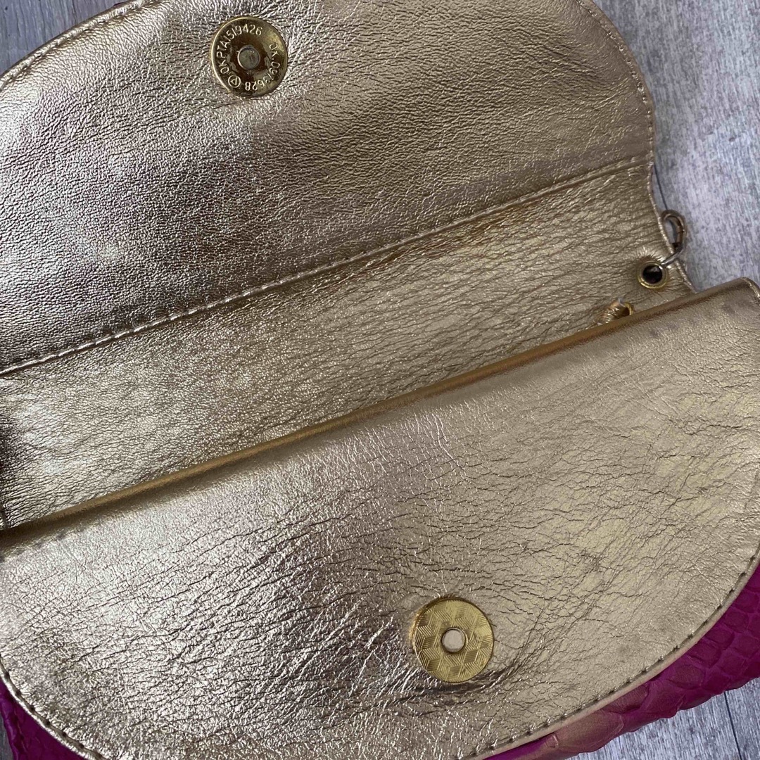 宇宙財布✴︎マゼンダピンクxパイソン レディースのファッション小物(財布)の商品写真