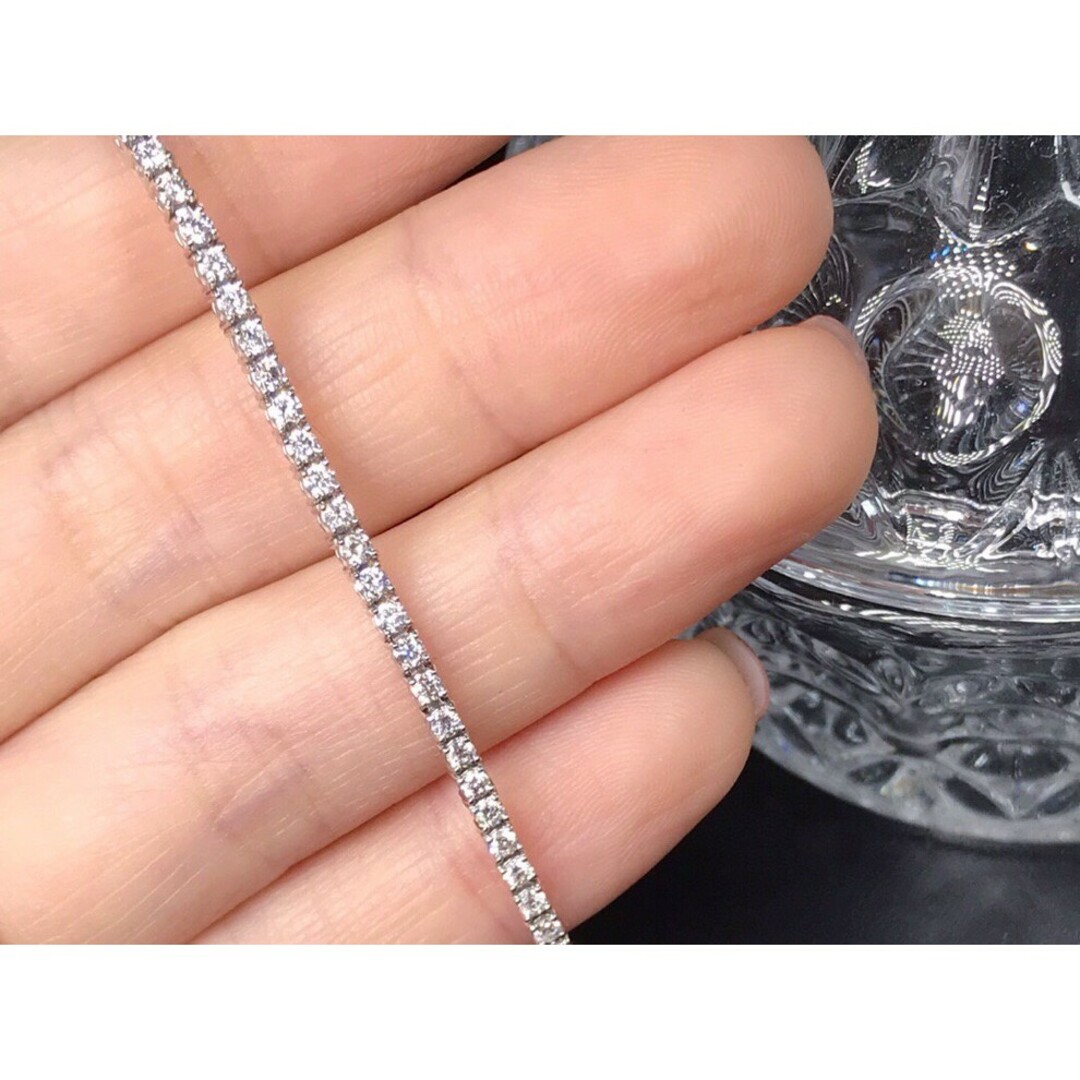 天然ダイヤモンドブレスレット1.95ct　k18