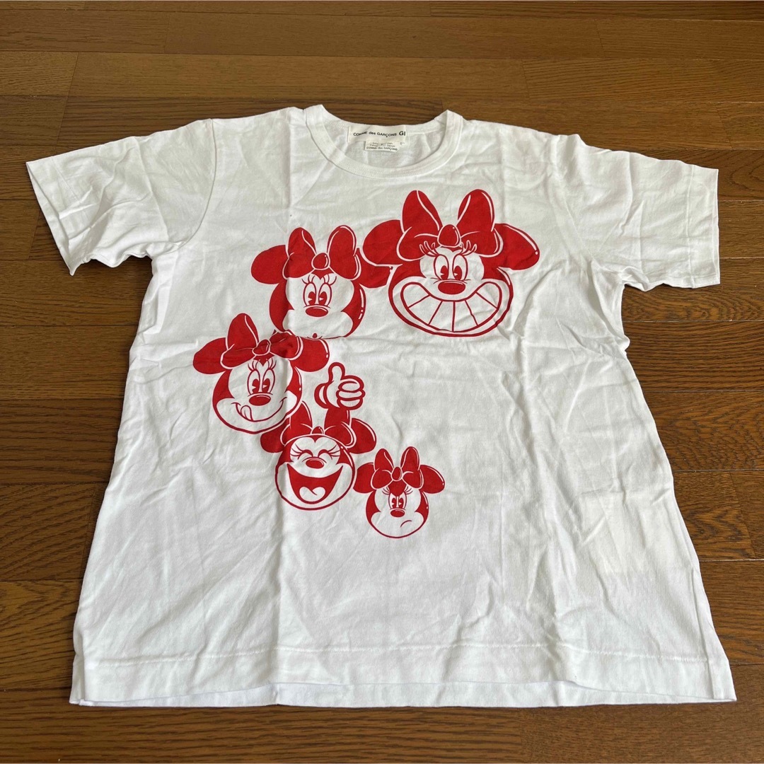 コムデギャルソンガール　ミニーマウスTシャツ　Ｌサイズ