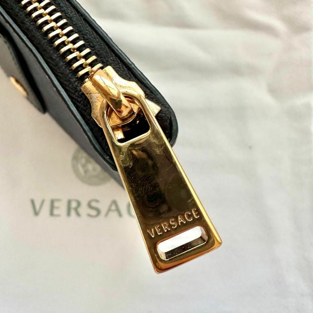 ヴェルサーチ꧂ウエストポーチ✨レザーポーチ✨グレカ✨Versace