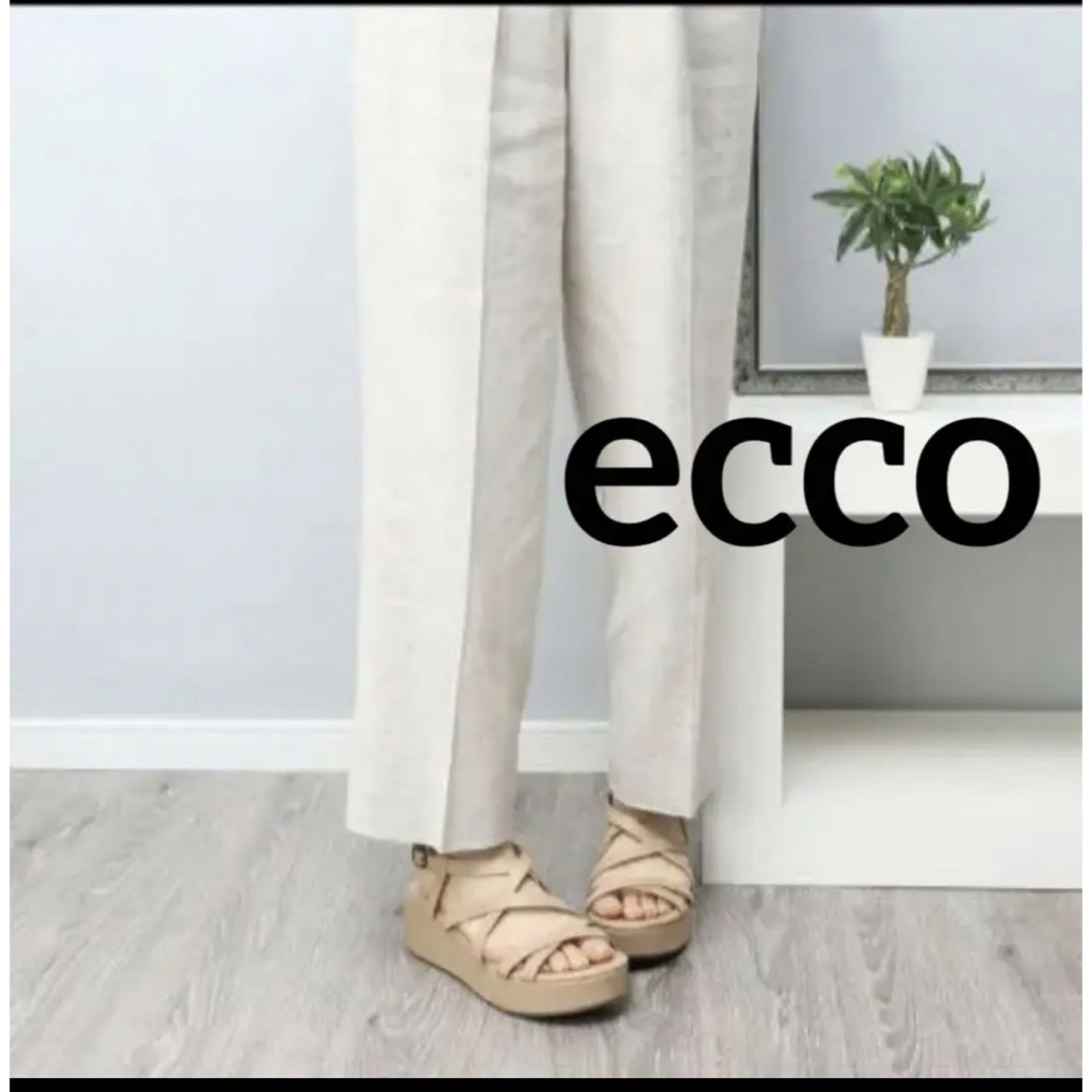 新品✨ECCO レザーサンダル　37