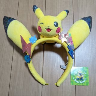 ユニバーサルスタジオジャパン(USJ)のUSJ ポケモン　ピカチュウ　カチューシャ　シール付き(キャラクターグッズ)