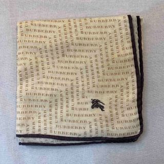 バーバリー(BURBERRY)のバーバリー　ハンカチ　中古品　ロゴ柄　ホース刺繍　#2274(ハンカチ)