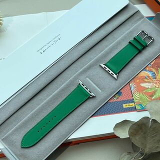 エルメス(Hermes)のHERMES Apple Watch ベルト45mm　シンプルトゥール　バンブー(腕時計)