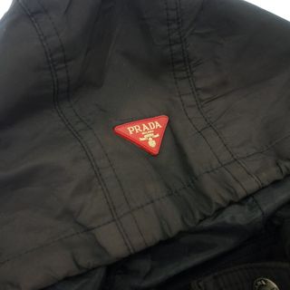 PRADA - プラダ ナイロンジャケット ジップアップ レディース XL 黒