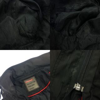PRADA - プラダ ナイロンジャケット ジップアップ レディース XL 黒