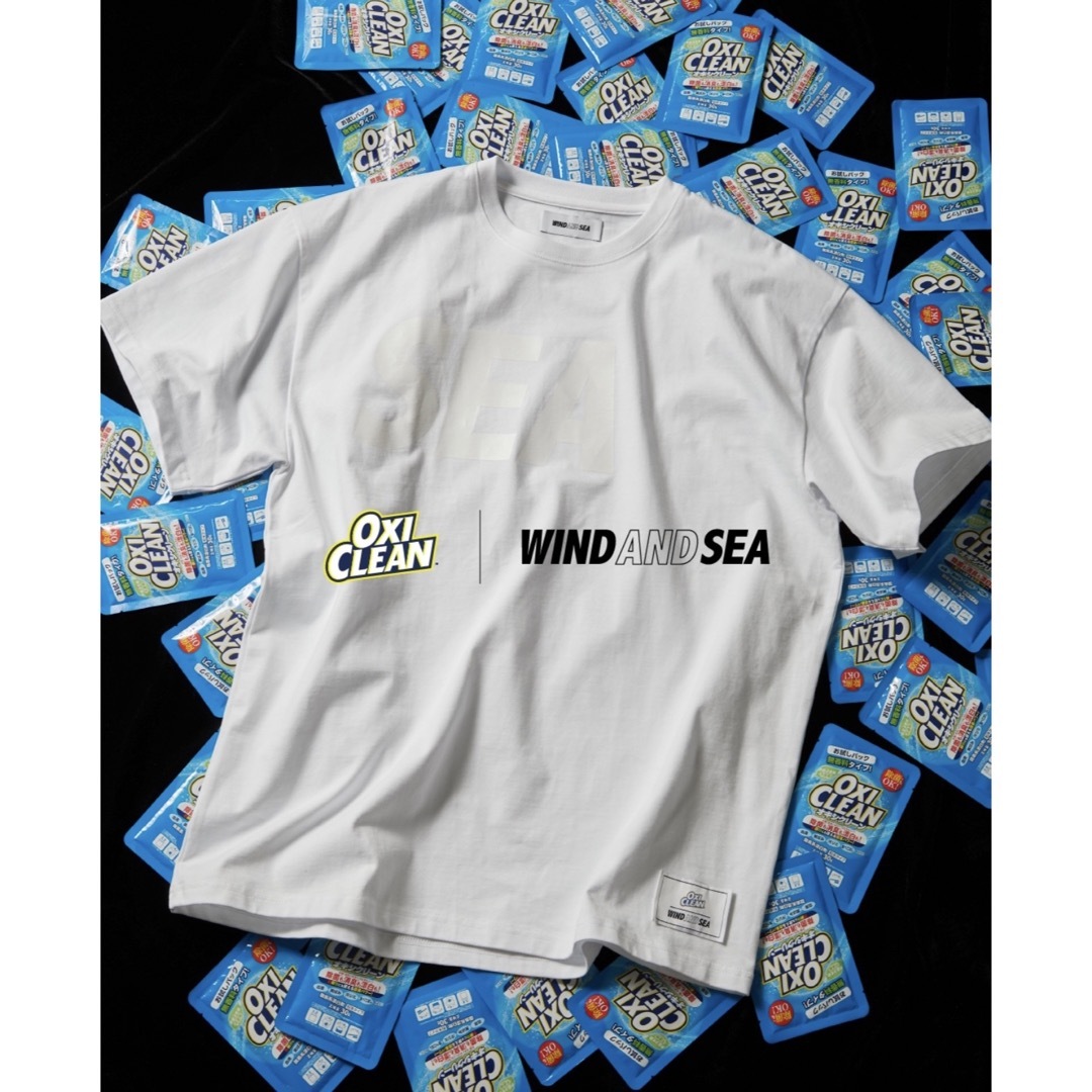 WIND AND SEA(ウィンダンシー)のOXICLEAN × WIND AND SEA SUPER WHITE Mサイズ メンズのトップス(Tシャツ/カットソー(半袖/袖なし))の商品写真