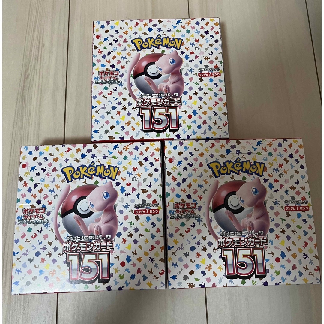 ポケモンカード 151 3BOX シュリンクなし ペリペリ付き