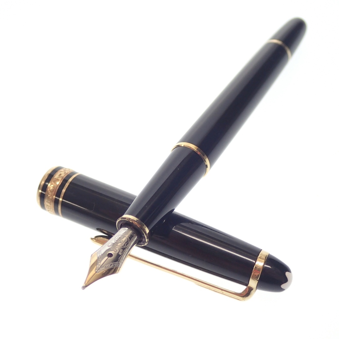 モンブラン 万年筆 マイスターシュテック ペン先14K585 黒【AFI19】 | フリマアプリ ラクマ