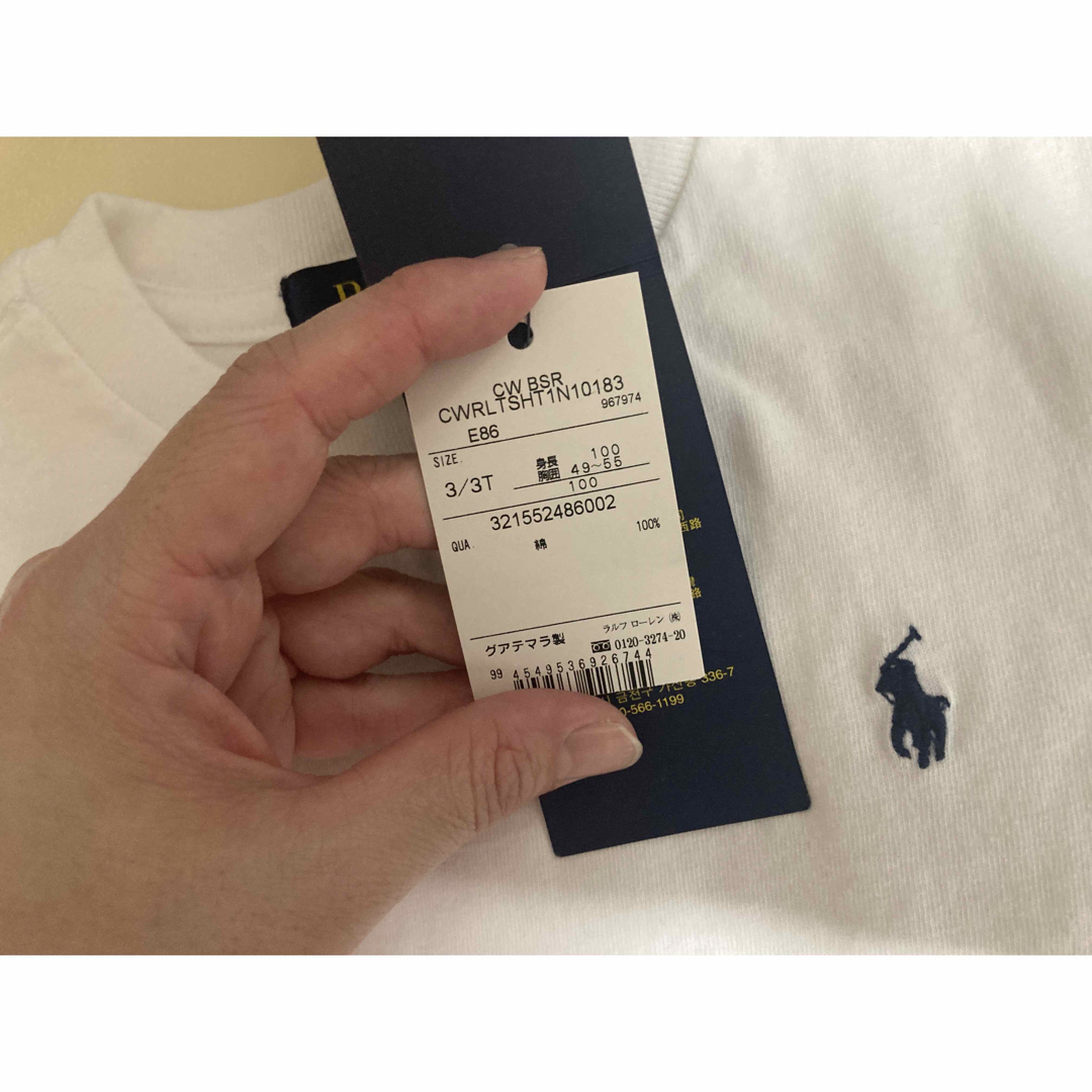 POLO RALPH LAUREN(ポロラルフローレン)の【新品タグ付】ラルフ定番ワンポイントTシャツ4T110cm キッズ/ベビー/マタニティのキッズ服男の子用(90cm~)(Tシャツ/カットソー)の商品写真