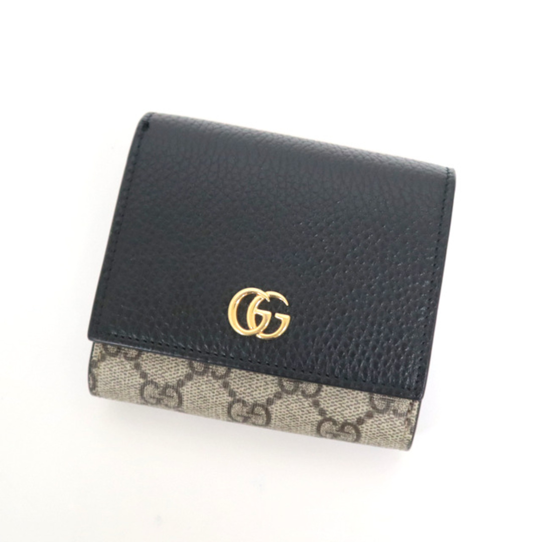 Gucci - 【GUCCI】グッチ 二つ折り財布 GGマーモント GGスプリーム