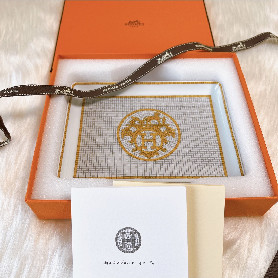 Hermes(エルメス)のHERMES モザイク ヴァンキャトル スクエアプレート 新品 インテリア/住まい/日用品のキッチン/食器(食器)の商品写真