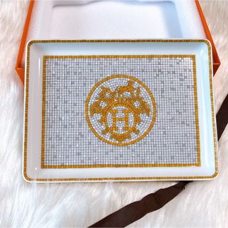 エルメス(Hermes)のHERMES モザイク ヴァンキャトル スクエアプレート 新品(食器)